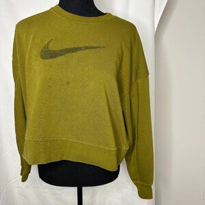 Nike Dri-FIT Get Fit Swoosh Cropped Training Crew Size M